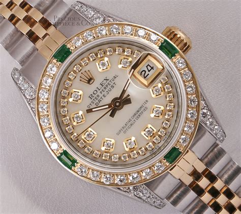 diamond benzel for 26 mm ladies rolex date adjust|Rolex lady Datejust dial.